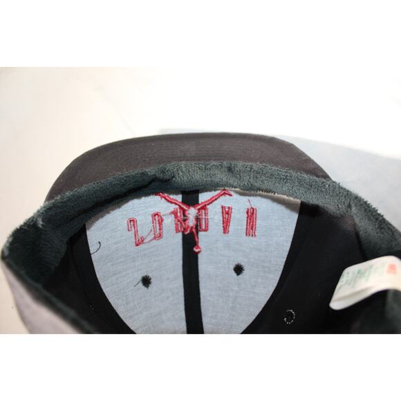 Vintage 1990 Nike Air Jordan V OG Jumpman Logo Chicago Bulls Black/Red Bred Hat - Picture 6 of 7